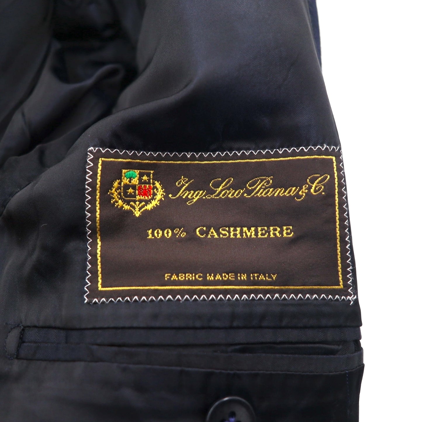 Loro Piana カシミア 100% ロングコート チェスターコート L ネイビー PAL ZIERI イタリア製