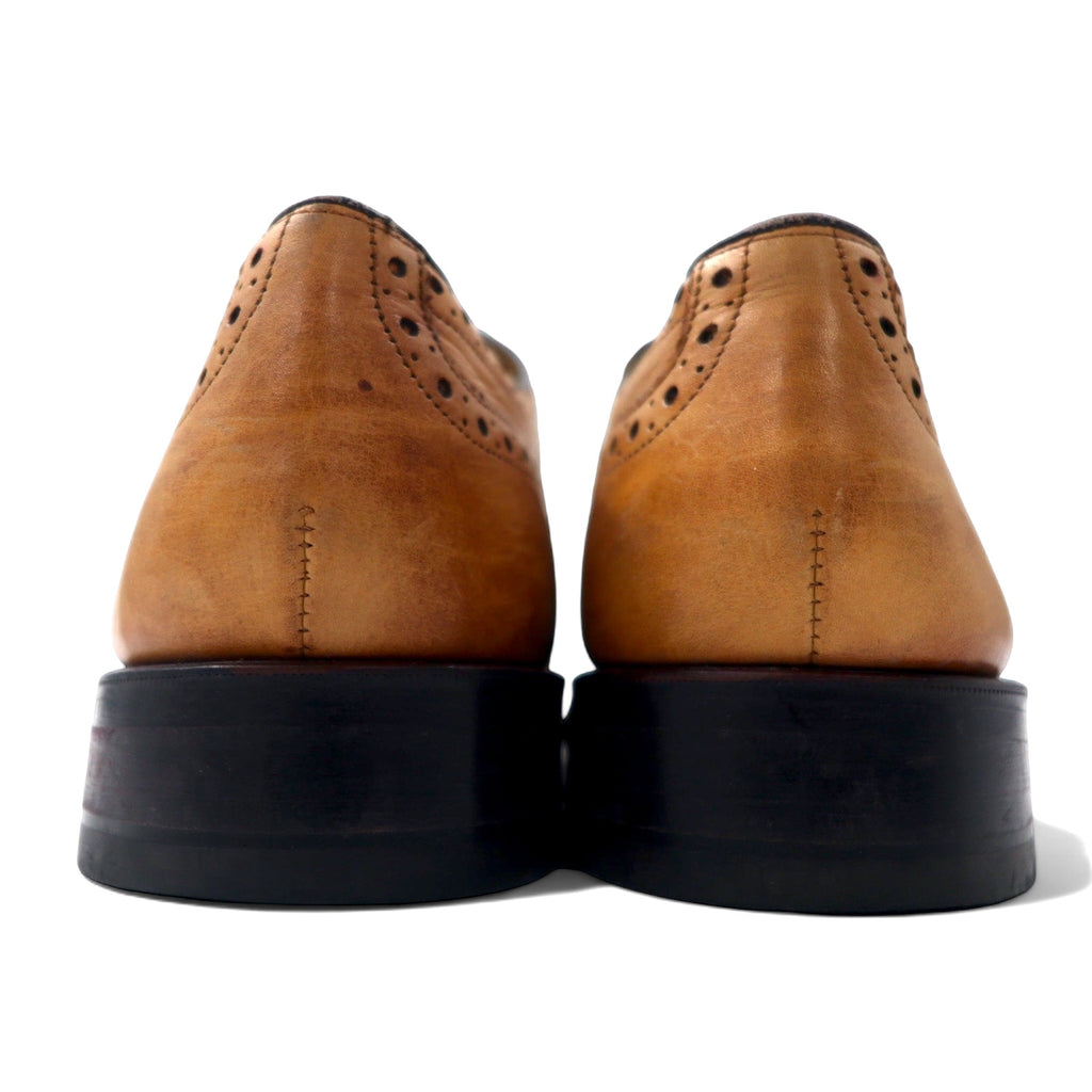 GORDON &amp; BROS. Medallion Wingtip Country Shoes, 26cm, Brown Leather