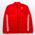 adidas Essential Track Jacket Jersey L Red 3 Stripes Red Essential Track Jacket AB9185