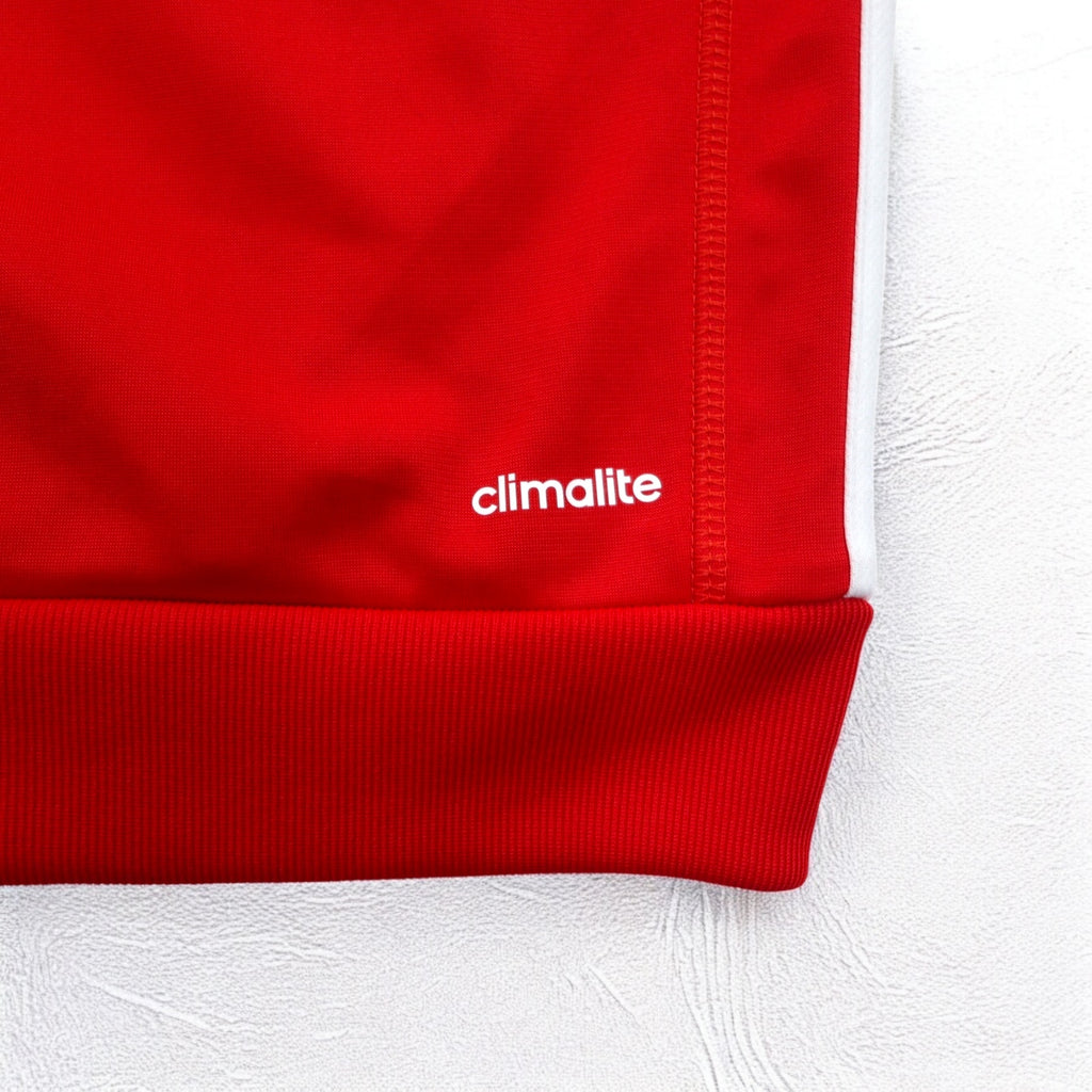 adidas Essential Track Jacket Jersey L Red 3 Stripes Red Essential Track Jacket AB9185