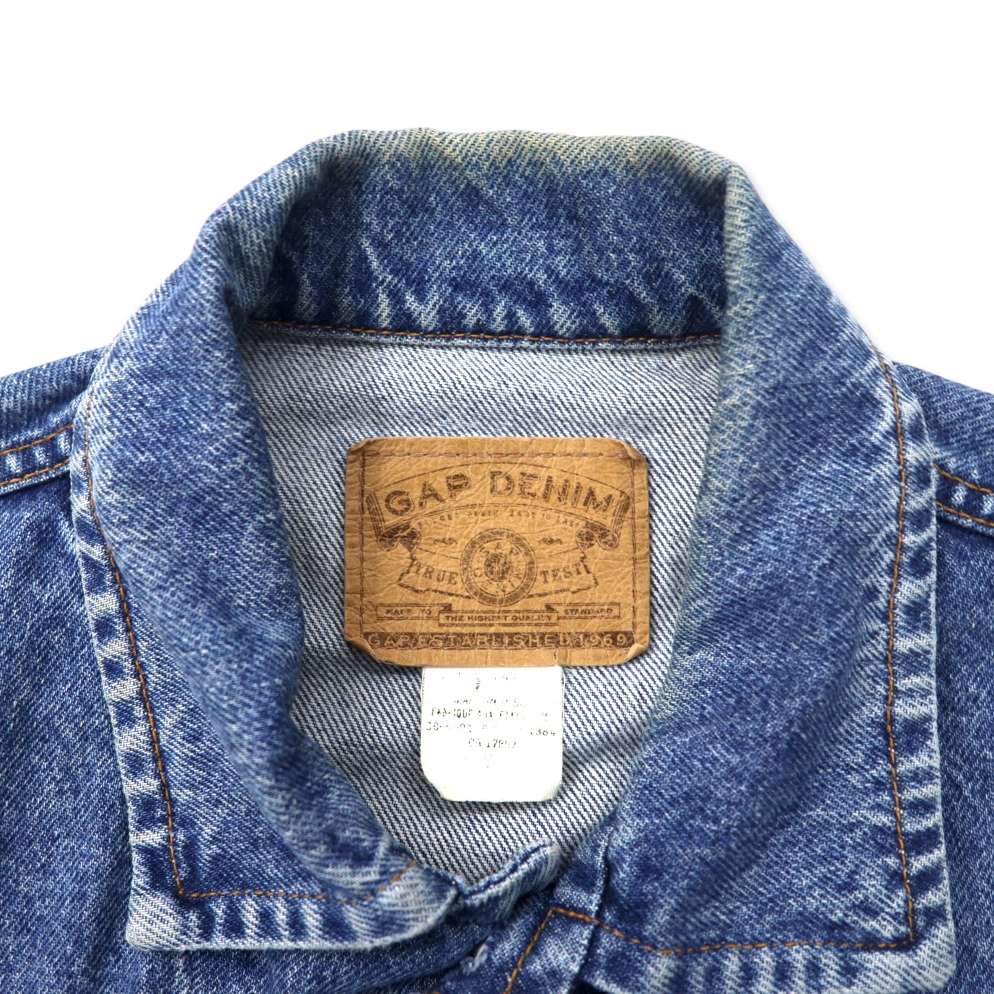 GAP DENIM USA製 90年代 オールドギャップ デニムジャケット Gジャン S ブルー コットン