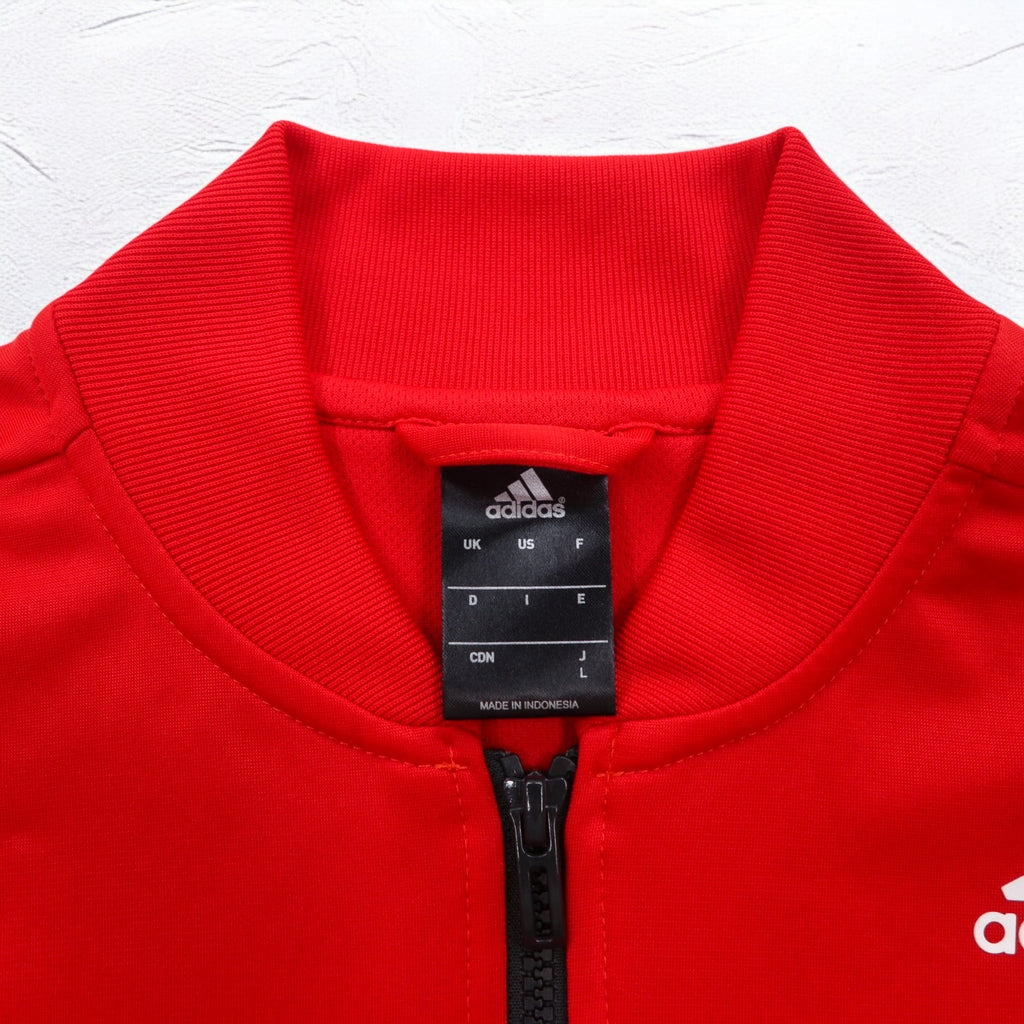 adidas Essential Track Jacket Jersey L Red 3 Stripes Red Essential Track Jacket AB9185
