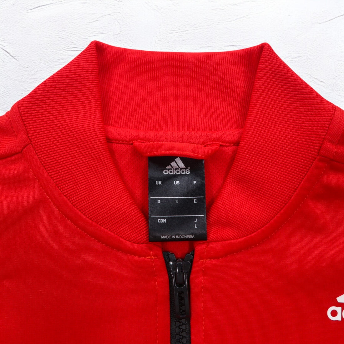 adidas Essential Track Jacket Jersey L Red 3 Stripes Red Essential Track Jacket AB9185