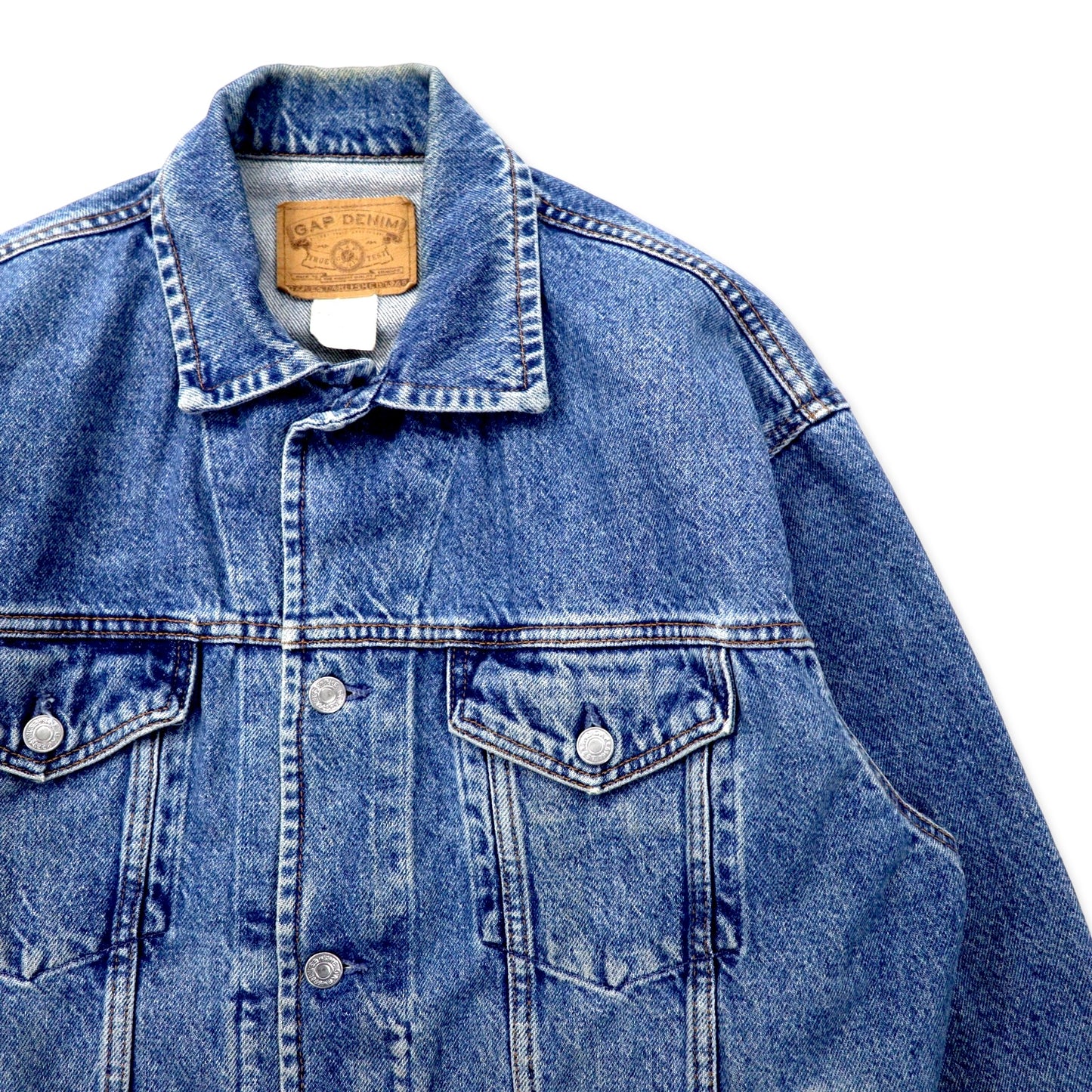 GAP DENIM USA製 90年代 オールドギャップ デニムジャケット Gジャン S ブルー コットン