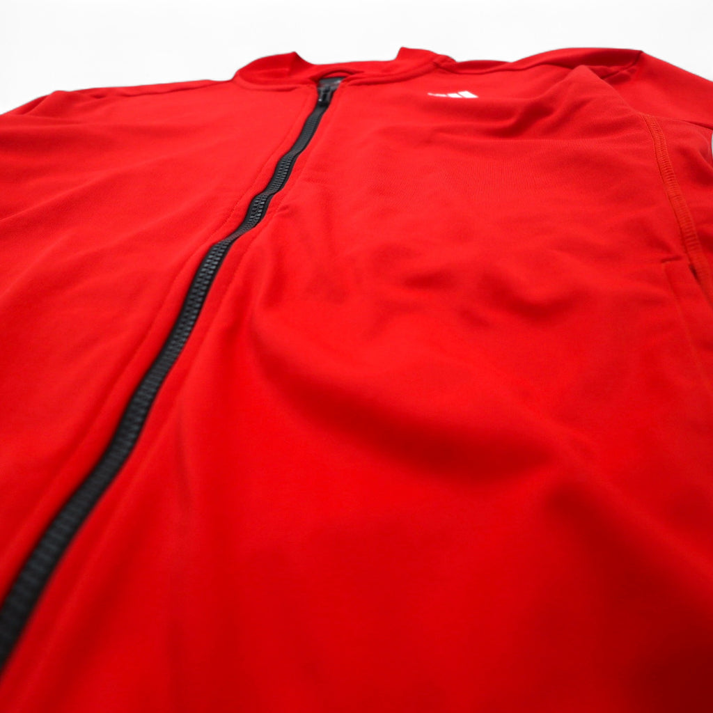adidas Essential Track Jacket Jersey L Red 3 Stripes Red Essential Track Jacket AB9185