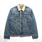 Levi's シェルパ トラッカージャケット 裏ボア デニムジャケット Gジャン M インディゴ TYPE 3 SHERPA TRUCKER SPLITSVILLE 163650110