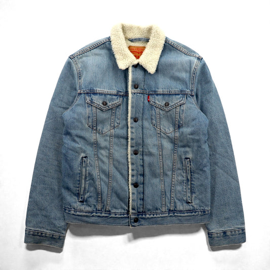 Levi's シェルパ トラッカージャケット 裏ボア デニムジャケット Gジャン M インディゴ TYPE 3 SHERPA TRUCKER SPLITSVILLE 163650110