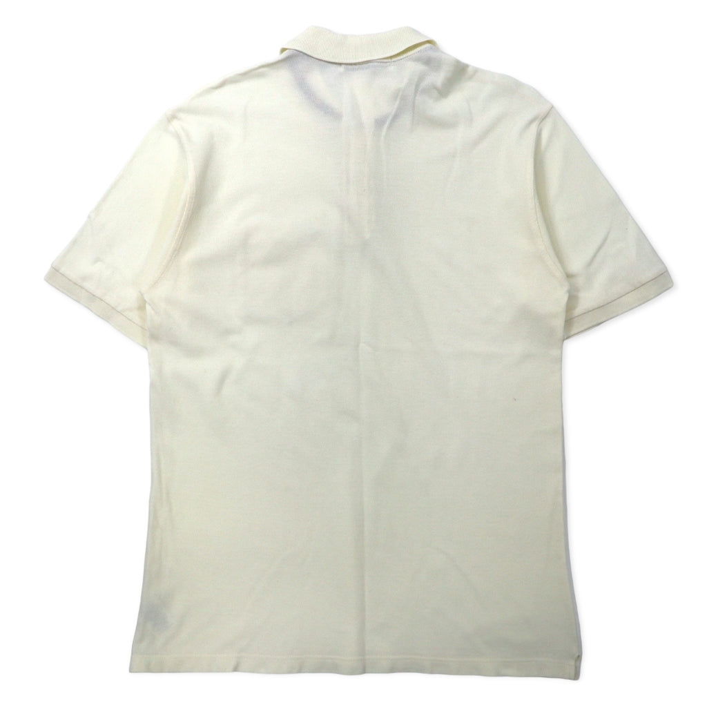 Burberrys Made in England Nova Check Polo Shirt, Large, Cream, Cotton