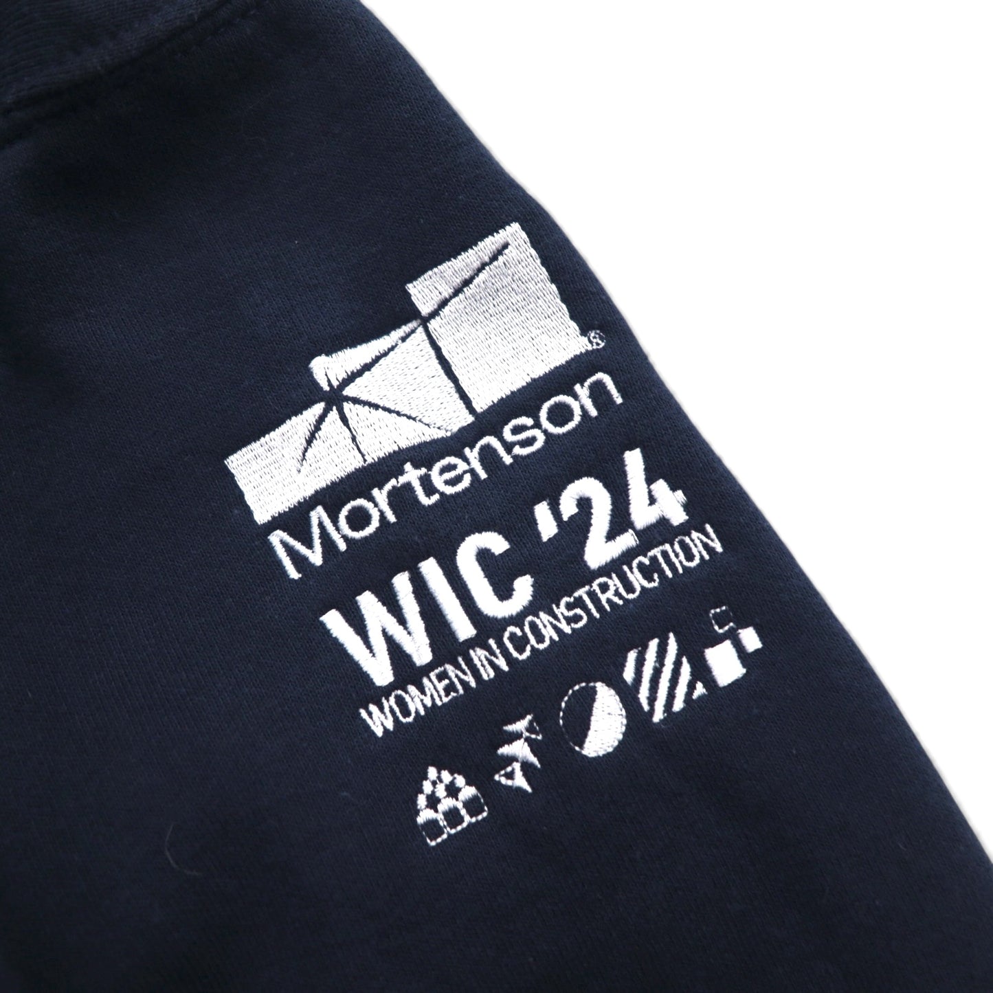 carhartt ハーフジップ スウェット トレーナー XL ネイビー Loose Fit Midweight フロントポケット Quarter-Zip Mock-Neck Sweatshirt 105294 US企業 刺繍