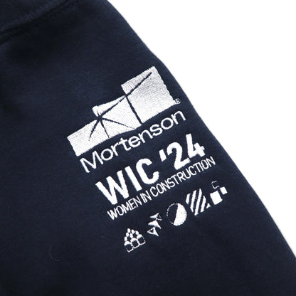 carhartt ハーフジップ スウェット トレーナー XL ネイビー Loose Fit Midweight フロントポケット Quarter-Zip Mock-Neck Sweatshirt 105294 US企業 刺繍