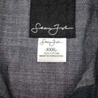 Sean John 00年代 半袖 ブラックデニムシャツ 3XL コットン スナップボタン