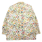 BRU NA BOINNE Biology Shirt Jacket M White Cotton All-over Pattern 4202 Made in Japan