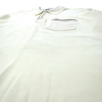 Burberrys Made in England Nova Check Polo Shirt, Large, Cream, Cotton