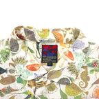 BRU NA BOINNE Biology Shirt Jacket M White Cotton All-over Pattern 4202 Made in Japan
