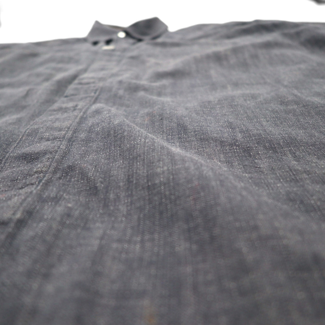 Sean John 00年代 半袖 ブラックデニムシャツ 3XL コットン スナップボタン