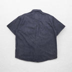 Sean John 00年代 半袖 ブラックデニムシャツ 3XL コットン スナップボタン