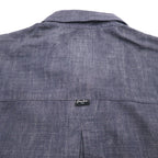 Sean John 00年代 半袖 ブラックデニムシャツ 3XL コットン スナップボタン