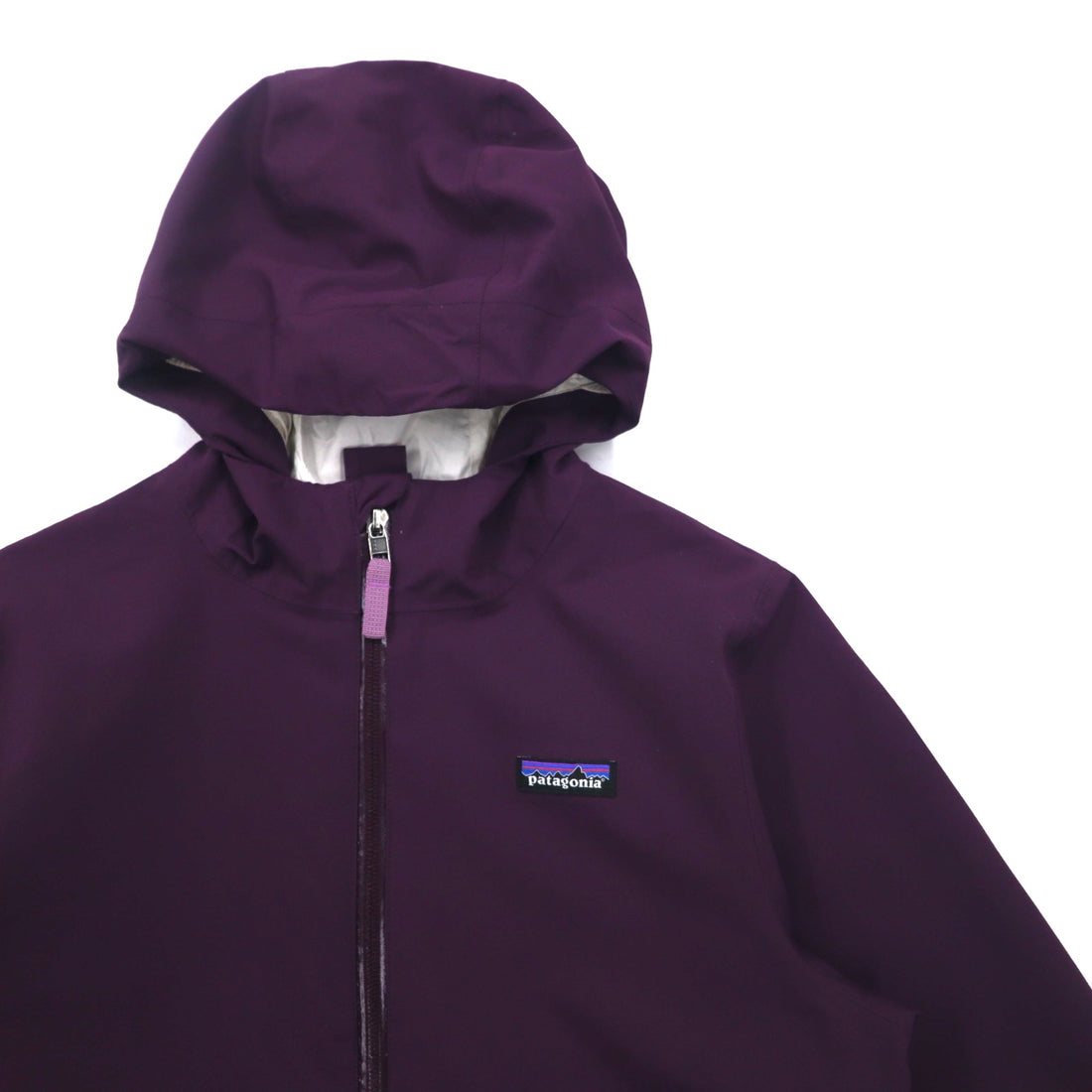 Patagonia Mountain Parka Rain Jacket L Purple H2No Waterproof Polyester