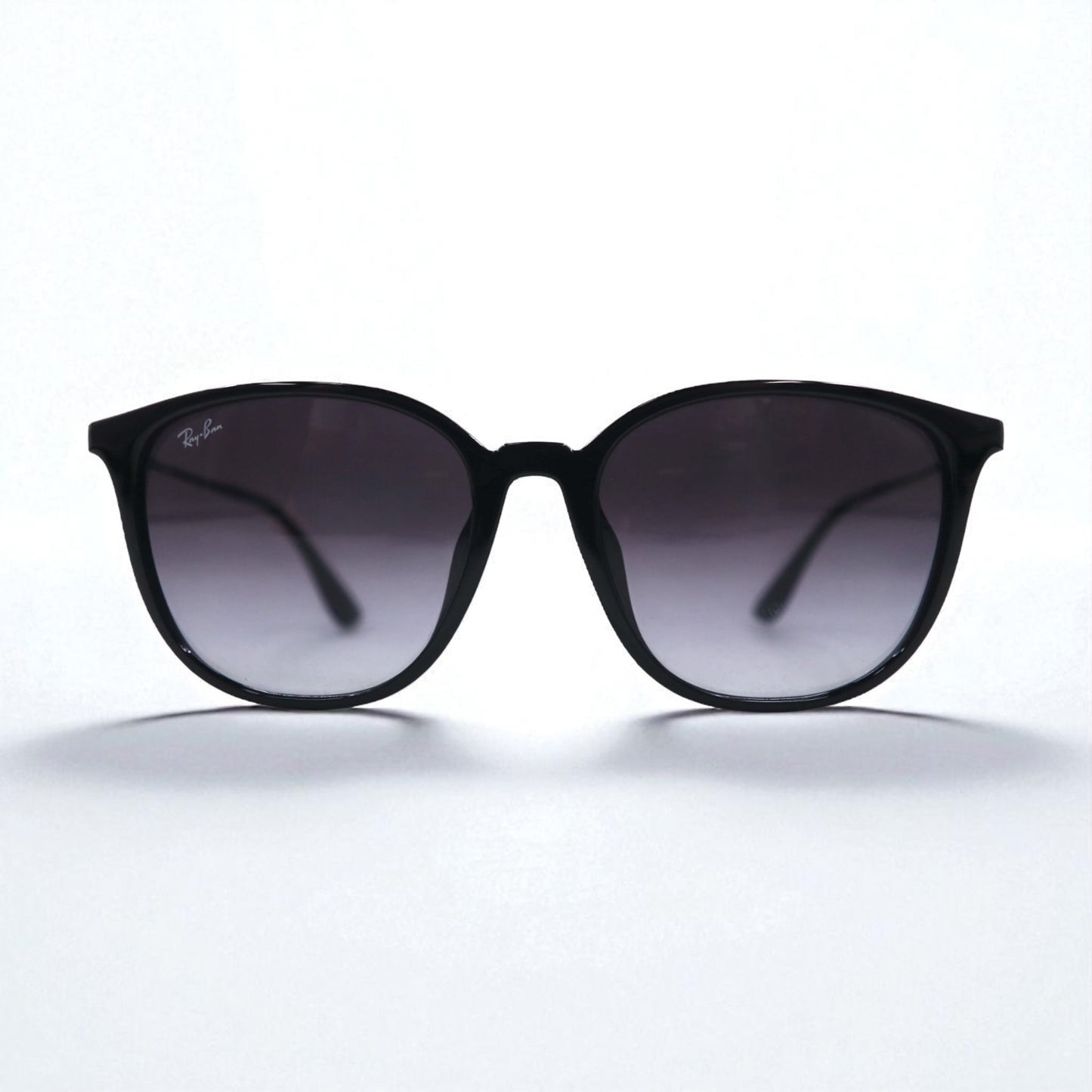 Ray-Ban ウェリントン サングラス ブラック グラデーション スクエア RB4348D 601/8G 57-18 145 3N 未使用品