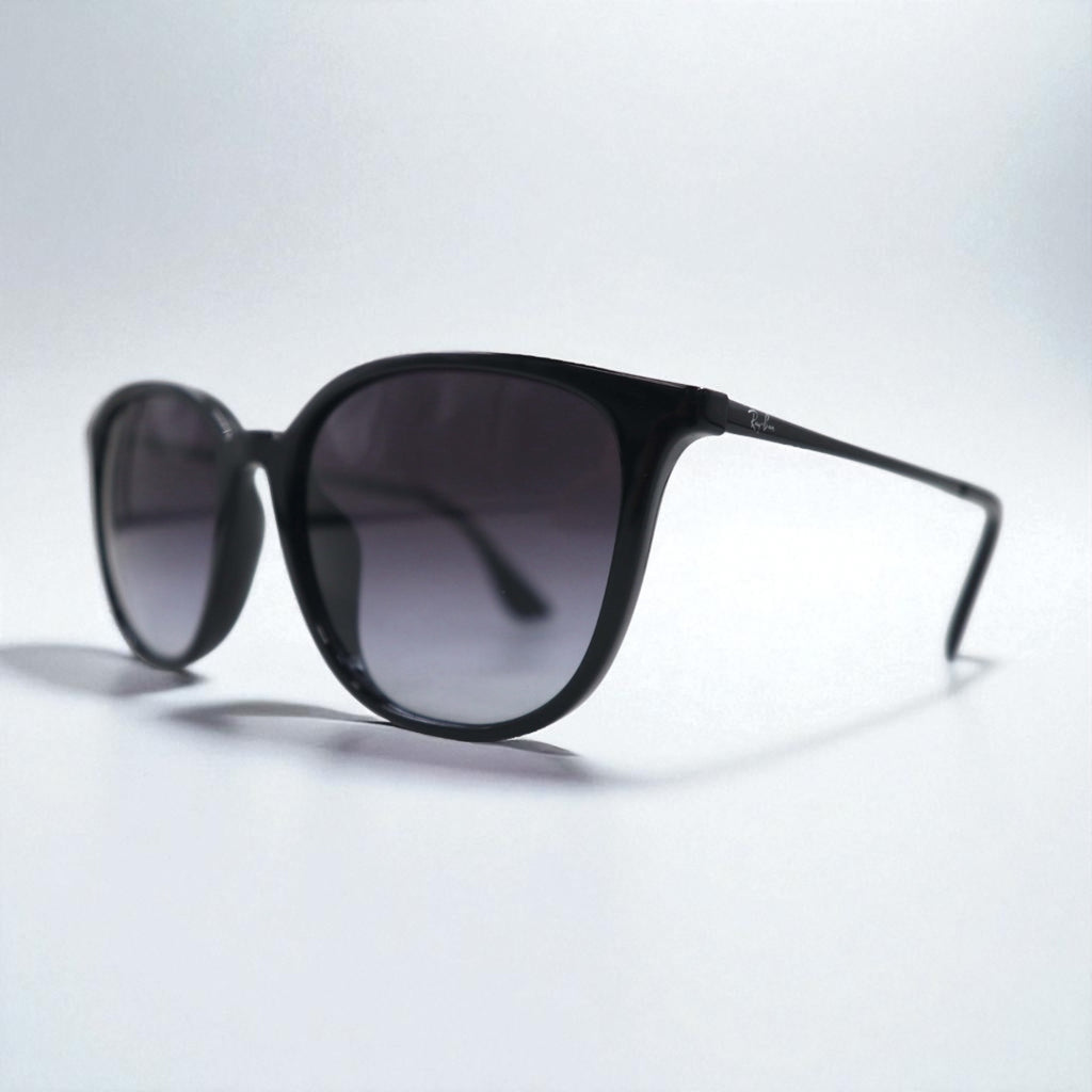 Ray-Ban Wellington Sunglasses, Black Gradient Square, RB4348D, 601/8G, 57-18, 145mm, 3N, Unused