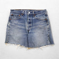 Levi's 90年代 USA製 501XX カットオフ デニムショートパンツ M インディゴ ブルー ボタン裏553 501-0000