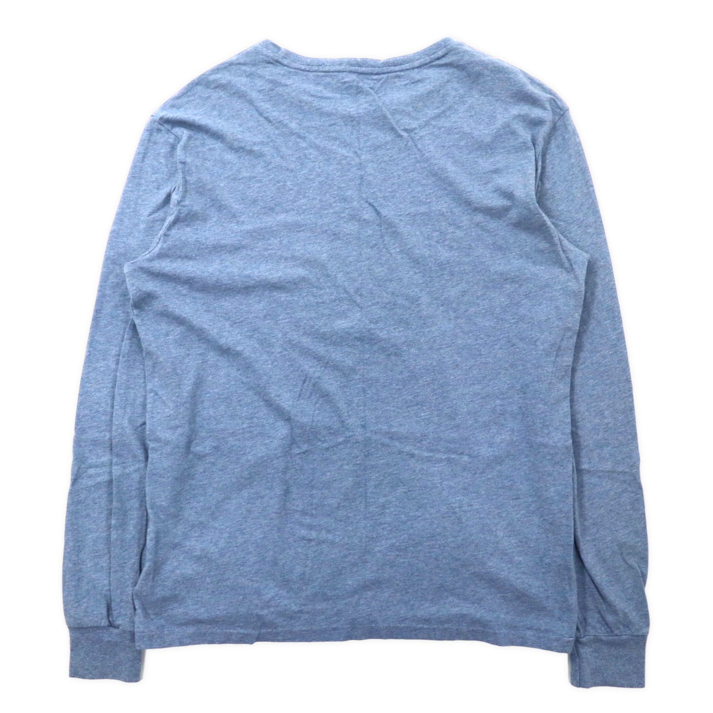 POLO RALPH LAUREN ロングスリーブ Tシャツ M ブルー コットン スモールポニー刺繍