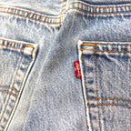 Levi's 90年代 USA製 501XX カットオフ デニムショートパンツ M インディゴ ブルー ボタン裏553 501-0000