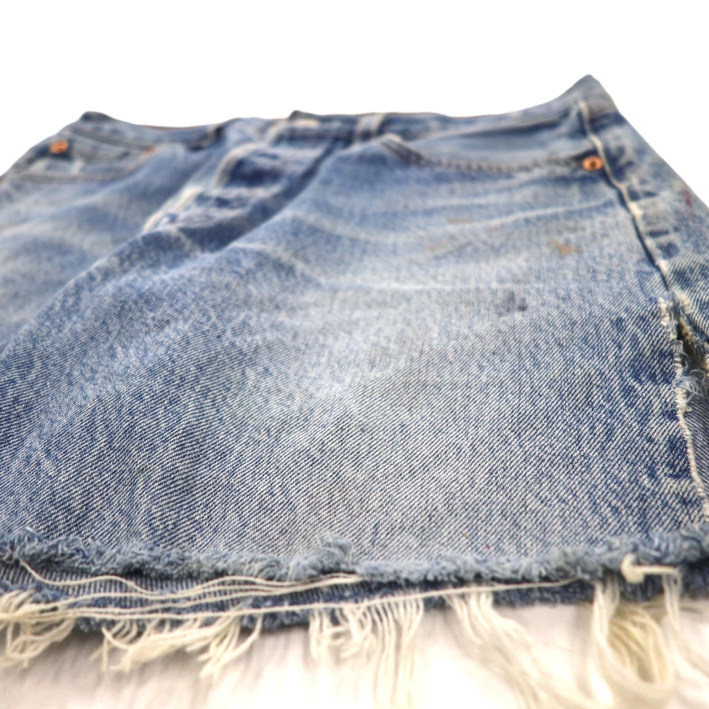 Levi's 90年代 USA製 501XX カットオフ デニムショートパンツ M インディゴ ブルー ボタン裏553 501-0000