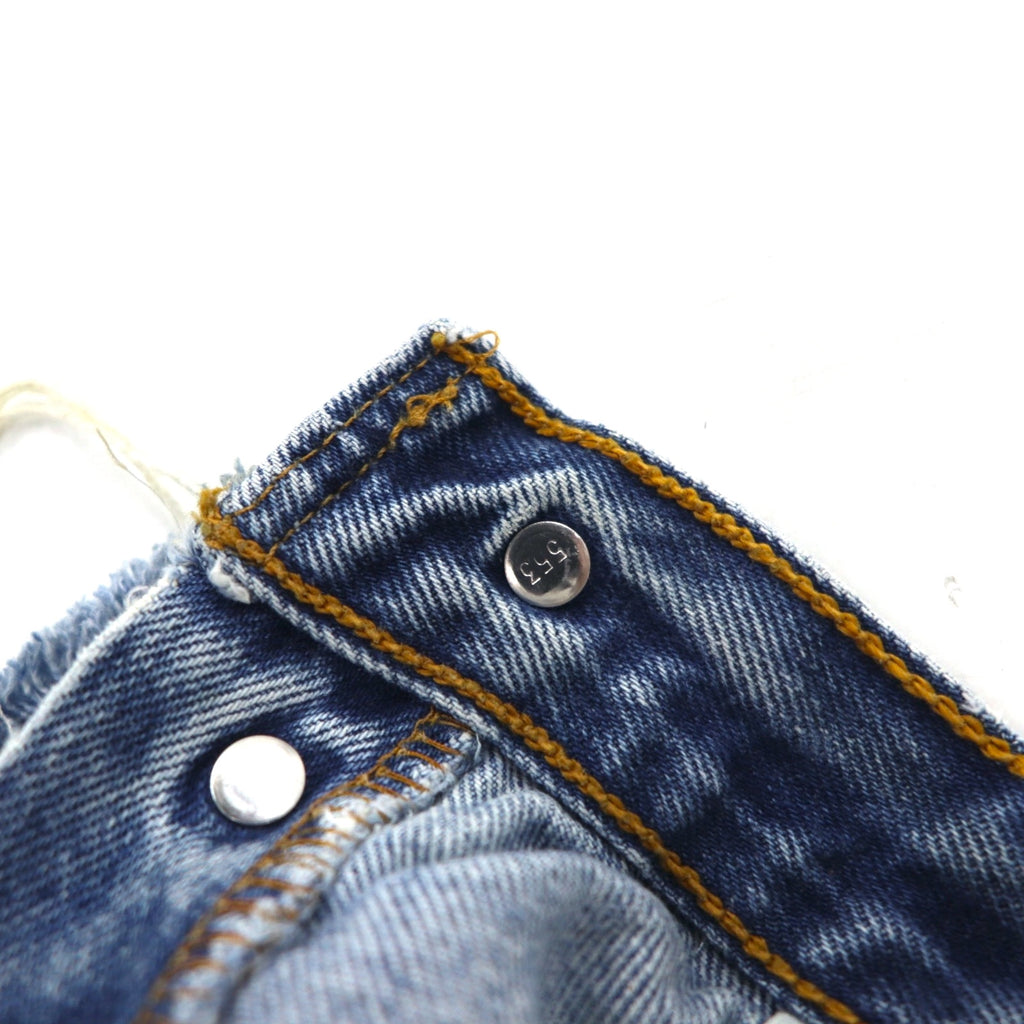 Levi's 90年代 USA製 501XX カットオフ デニムショートパンツ M インディゴ ブルー ボタン裏553 501-0000