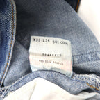 Levi's 90年代 USA製 501XX カットオフ デニムショートパンツ M インディゴ ブルー ボタン裏553 501-0000
