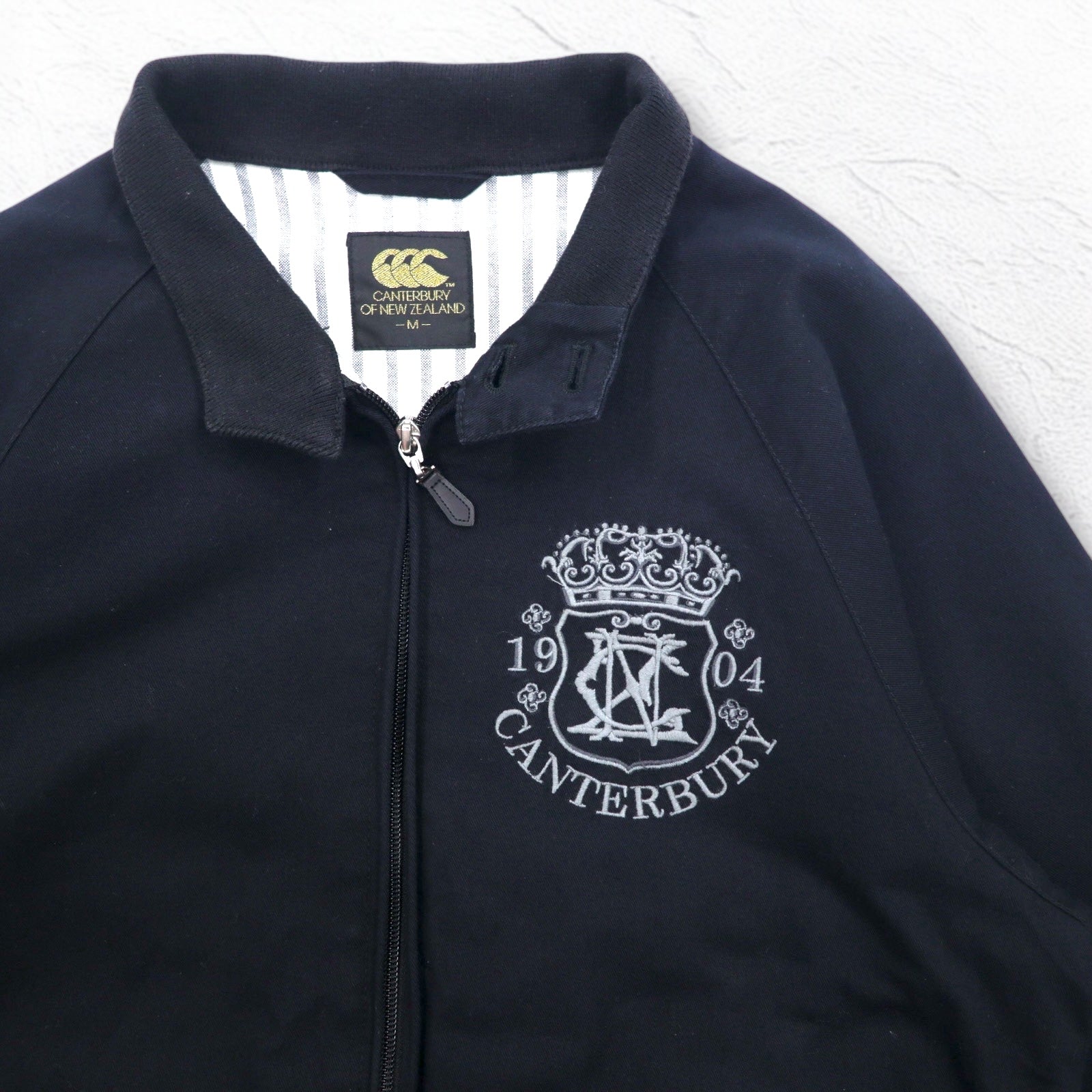 CANTERBURY Swing Top Harrington Jacket M Black Cotton Logo