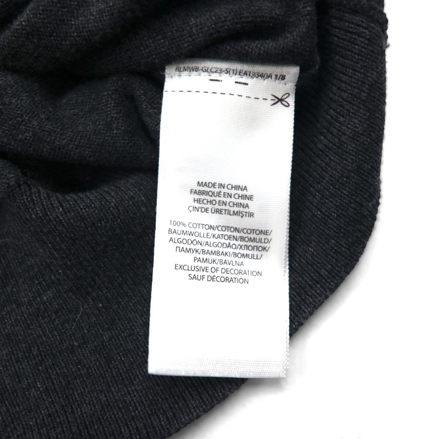 Polo Ralph Lauren Vネック ピマコットン ニット セーター L グレー スモールポニー刺繍