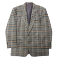 日本然リトテ-古着オンライン-Christian Dior MONSIEUR オールド 2B テーラードジャケット AB-6 175 グレー グレンチェック ウール 日本製-Christian Dior MONSIEUR Vintage 2B Tailored Jacket AB-6 175 Gray Checked Wool Japan Made