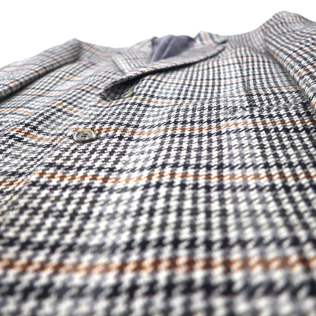 Christian Dior MONSIEUR Old 2B Tailored Jacket AB-6 175 Grey Glen Check Wool Made in Japan