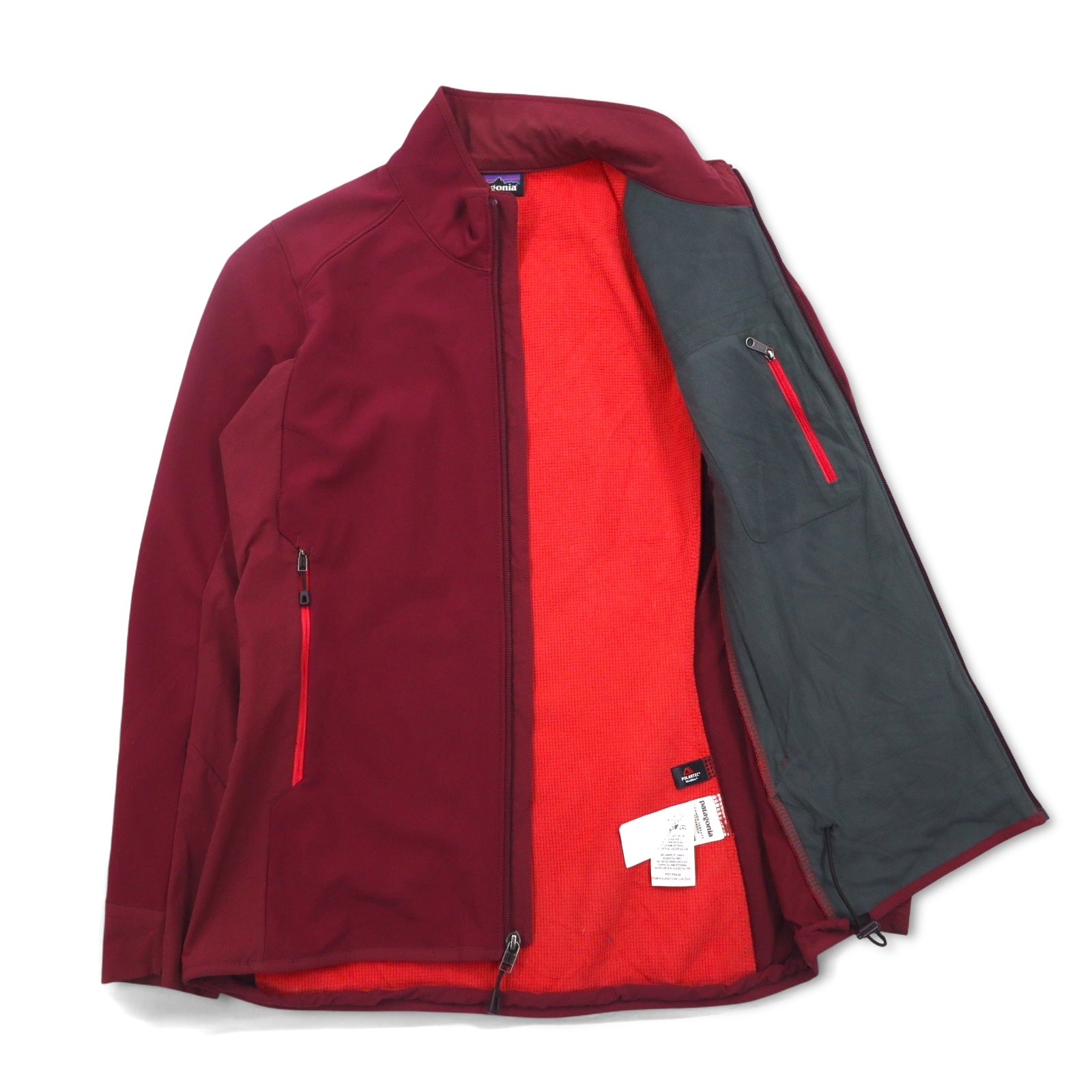 patagonia ポーラテック POLERTEC ハイブリッド フリースジャケット ソフトシェルジャケット XS ボルドー Adze Hybrid Jacket 83455