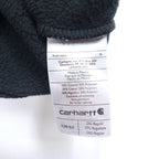 Carhartt ORIGINAL FIT pullover hoodie 2XL black cotton fleece lining sleeve logo MIDWEIGHT HOODED LOGO SWEATSHIRT K288 Made in Mexico
