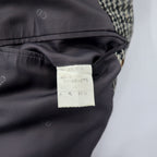 Christian Dior MONSIEUR Old 2B Tailored Jacket AB-6 175 Grey Glen Check Wool Made in Japan