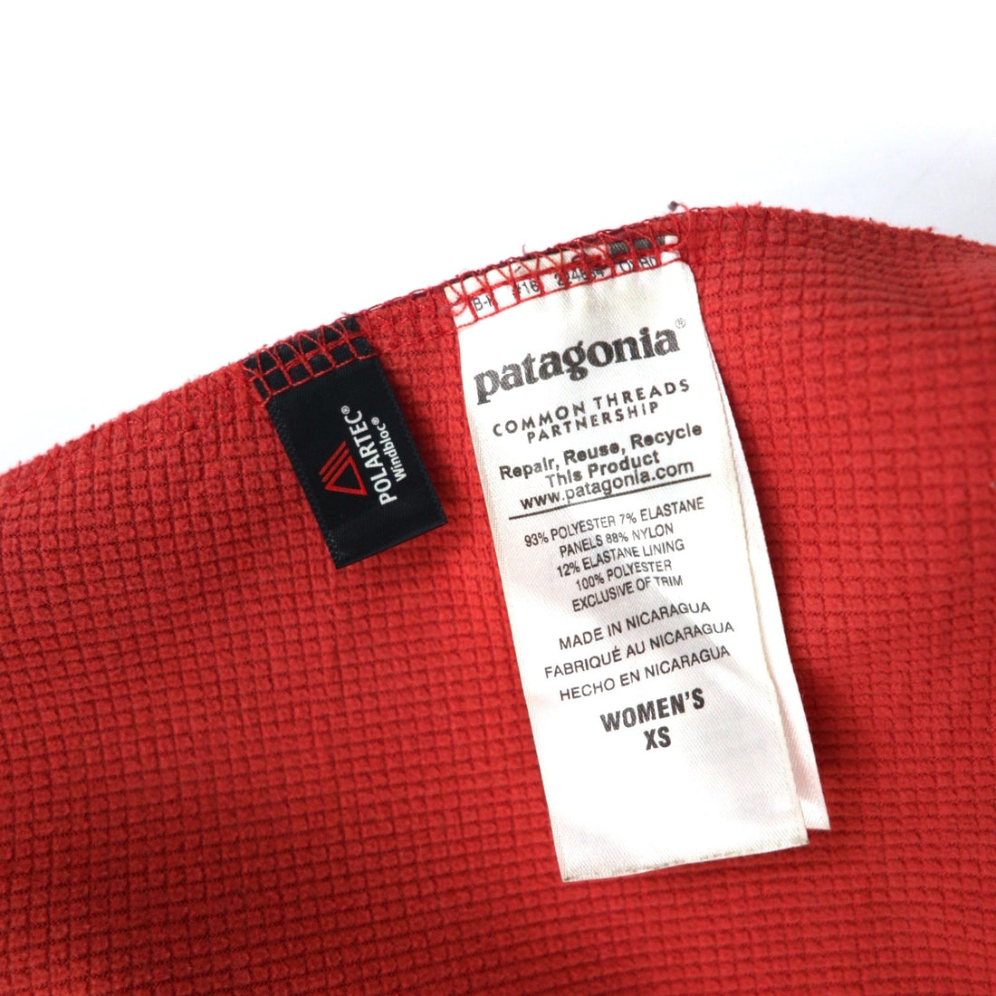 Patagonia POLERTEC Hybrid Fleece Jacket Softshell Jacket XS Bordeaux Adze Hybrid Jacket 83455