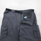 MAGELLAN OUTDOORS 2-Way Convertible Cargo Pants, Size L, Waterproof Nylon, FISH GEAR