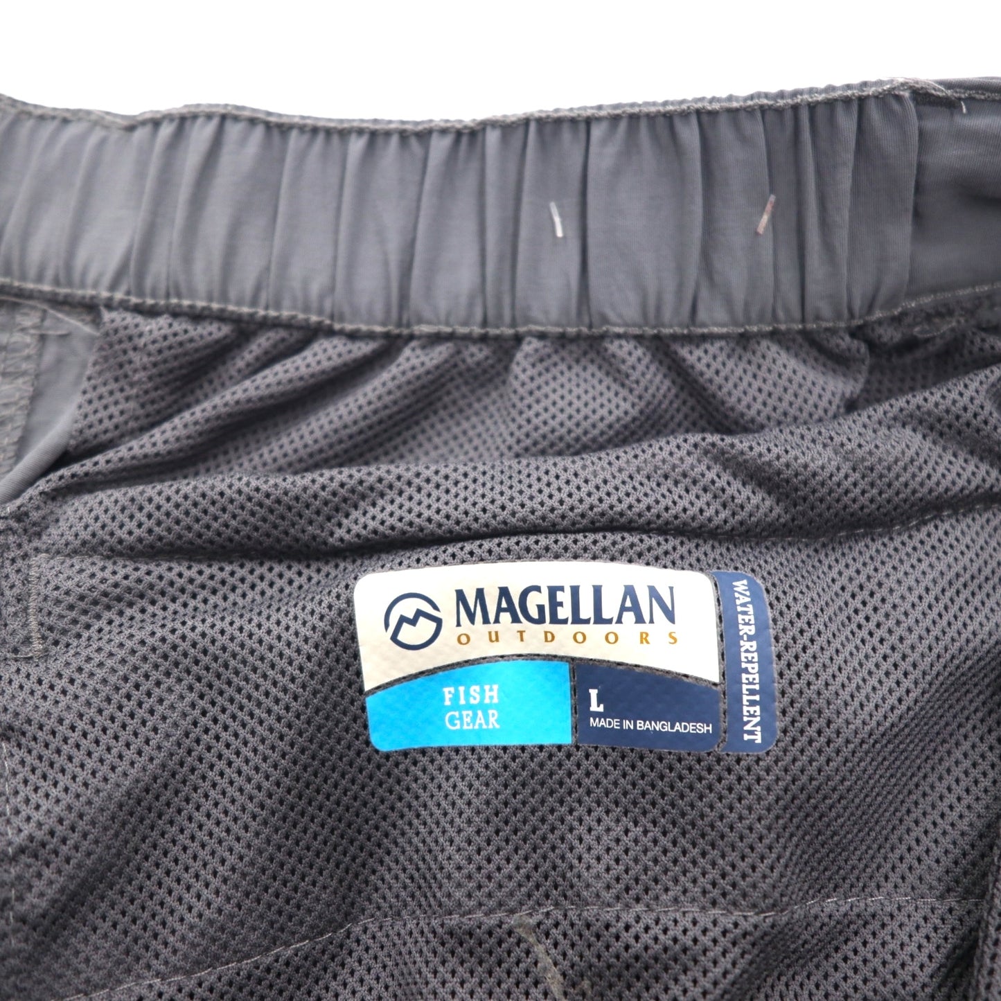 MAGELLAN OUTDOORS 2-Way Convertible Cargo Pants, Size L, Waterproof Nylon, FISH GEAR