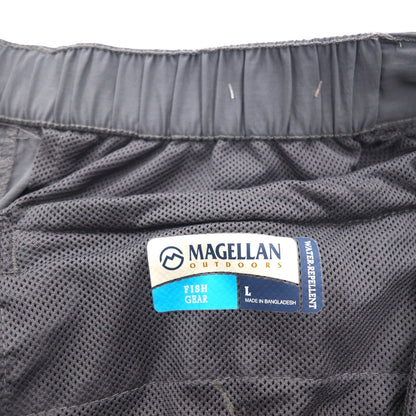 MAGELLAN OUTDOORS 2-Way Convertible Cargo Pants, Size L, Waterproof Nylon, FISH GEAR