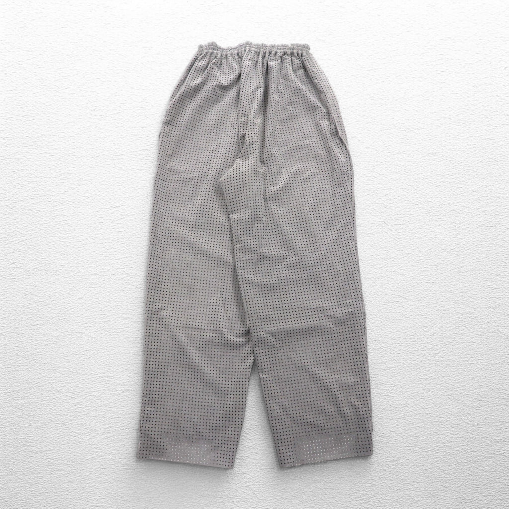 CLASS パンチングウルトラスエード PUNCHING ULTRASUEDE TROUSERS イージーパンツ L グレー ARTFICIAL LEATHER 日本製