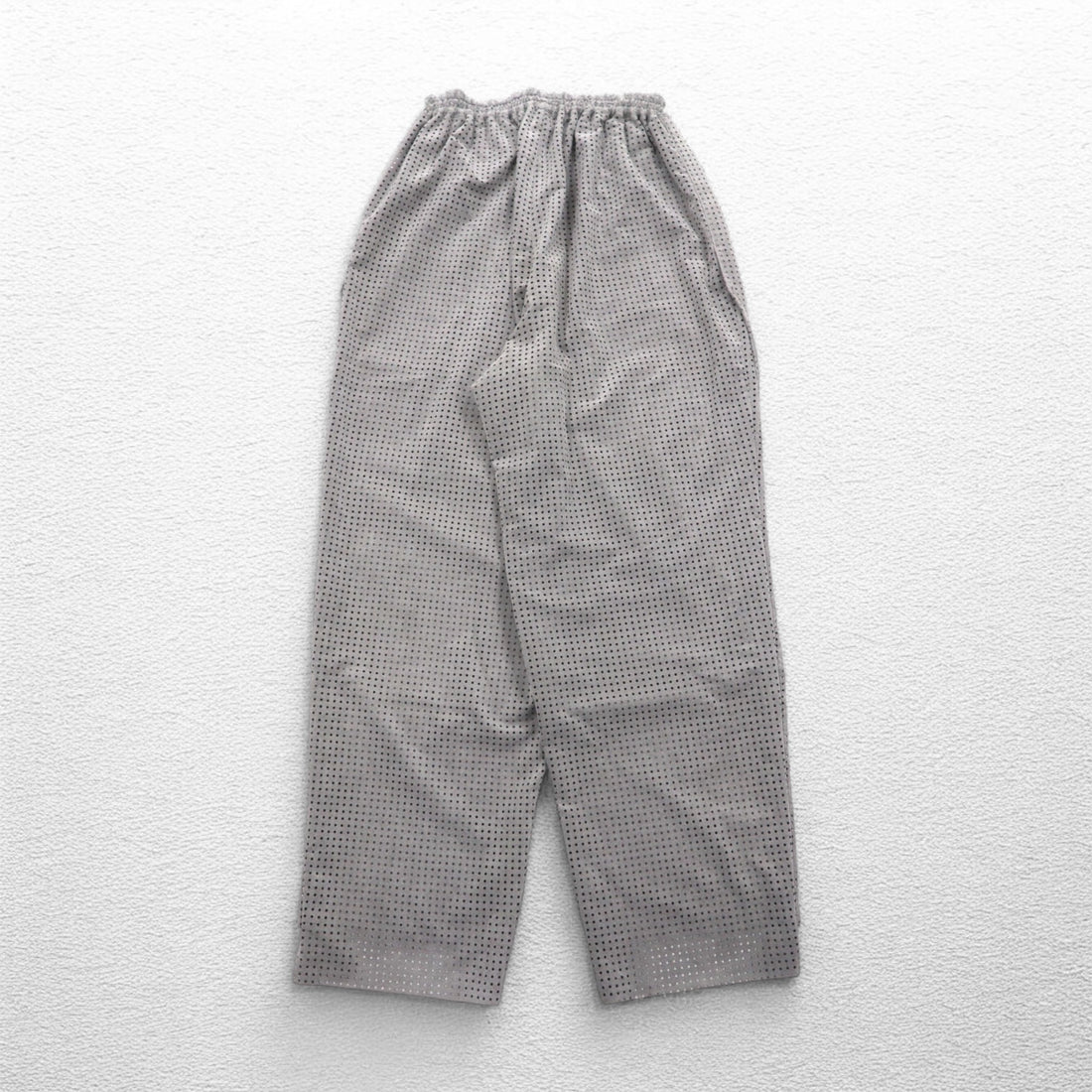 CLASS パンチングウルトラスエード PUNCHING ULTRASUEDE TROUSERS イージーパンツ L グレー ARTFICIAL LEATHER 日本製