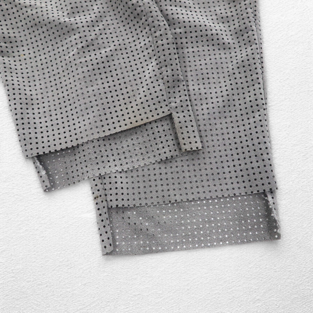CLASS パンチングウルトラスエード PUNCHING ULTRASUEDE TROUSERS イージーパンツ L グレー ARTFICIAL LEATHER 日本製