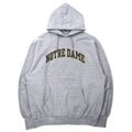 日本然リトテ-古着オンライン-STEVE AND BARRY'S ヘビーウェイト カレッジプリント プルオーバーパーカー L グレー コットン パキ綿 NOTRE DAME ビッグサイズ-STEVE AND BARRY'S Heavyweight College Print Pullover Hoodie L Gray Cotton Paki Cotton NOTRE DAME Big Size