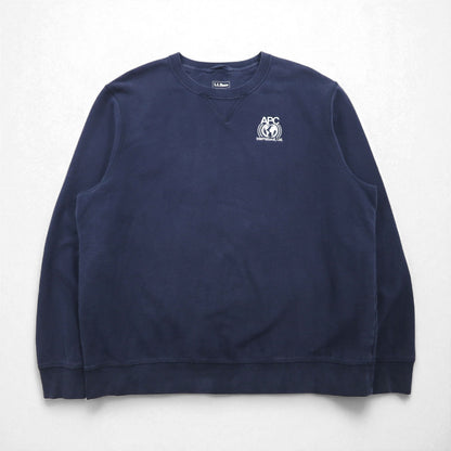 LLBean Athletic Sweatshirt, Front V, XL, Navy, 508147, Traditional Fit, Single Point Embroidery, APC, US Manufacturer