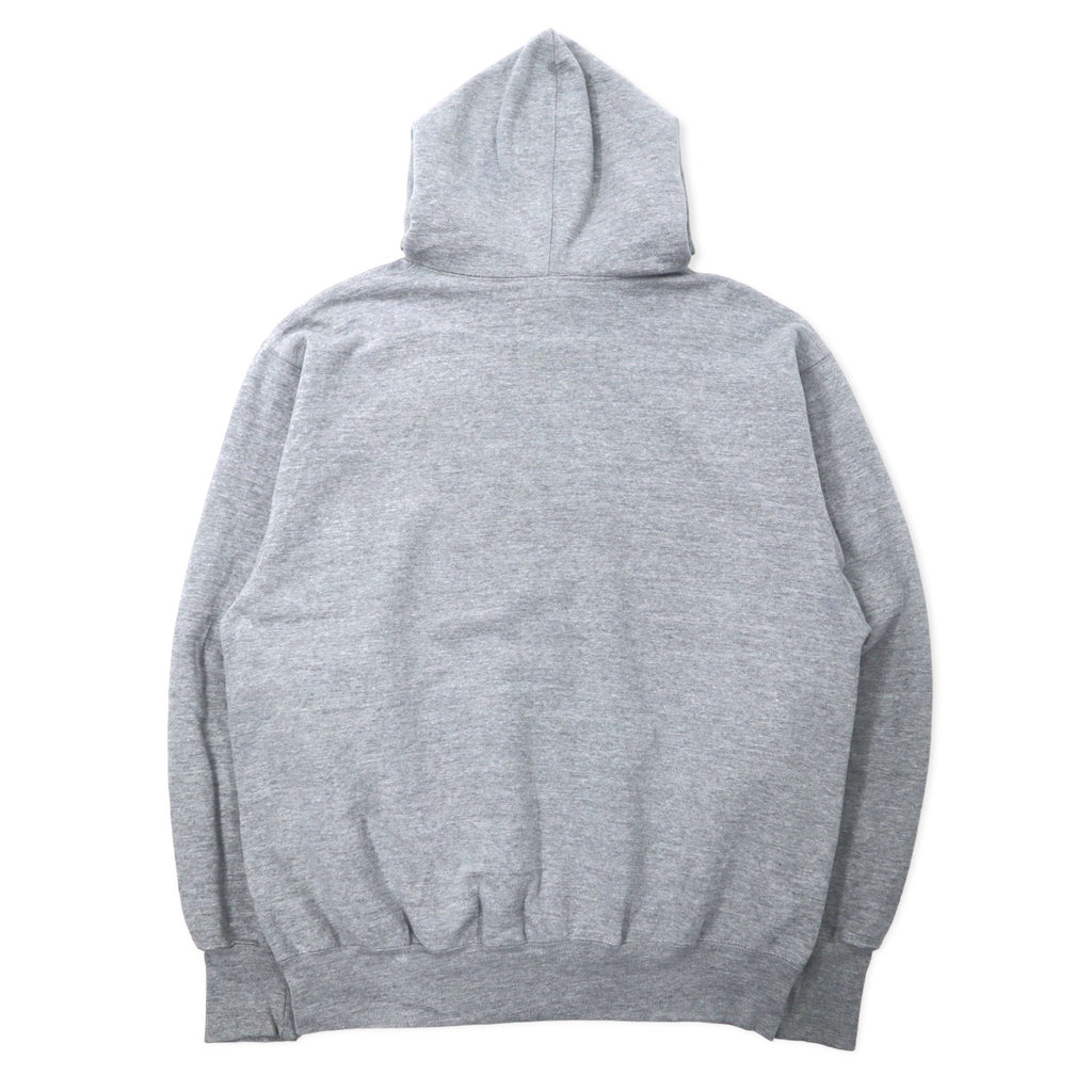 STEVE AND BARRY'S Heavyweight College Print Pullover Hoodie L Grey Cotton Paki Cotton NOTRE DAME Big Size