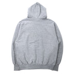 STEVE AND BARRY'S Heavyweight College Print Pullover Hoodie L Grey Cotton Paki Cotton NOTRE DAME Big Size