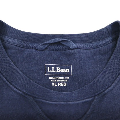 LLBean Athletic Sweatshirt, Front V, XL, Navy, 508147, Traditional Fit, Single Point Embroidery, APC, US Manufacturer