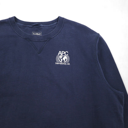 LLBean Athletic Sweatshirt, Front V, XL, Navy, 508147, Traditional Fit, Single Point Embroidery, APC, US Manufacturer